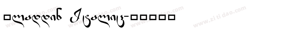 Aladdin Italic字体转换